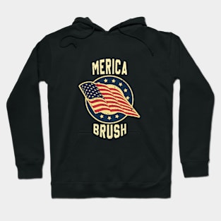 American Brush Vintage Retro 4th July Hoodie